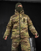 Тактичний зимовий теплий військовий комплект Brazal ( Куртка + Штани ), Камуфляж: Мультикам, Розмір: XL - зображення 4