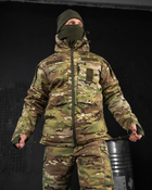 Тактический зимний теплый военный комплект Brazal ( Куртка + Штаны ), Камуфляж: Мультикам, Размер: S - изображение 4