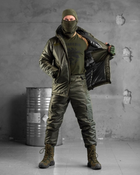 Тактический зимний теплый военный комплект SnowStorm ( Куртка + Штаны ), Камуфляж: Олива, Размер: L - изображение 1