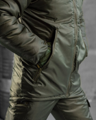 Тактичний зимовий теплий військовий комплект SnowStorm ( Куртка + Штани ), Камуфляж: Олива, Розмір: XXL - зображення 6