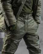 Тактичний зимовий теплий військовий комплект SnowStorm ( Куртка + Штани ), Камуфляж: Олива, Розмір: XXL - зображення 8