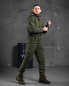 Тактичний зимовий теплий військовий комплект Fastpos ( Куртка + Штани ), Камуфляж: Олива, Розмір: XL - зображення 3