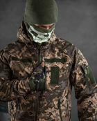 Тактический зимний теплый военный комплект Masterka ( Куртка + Штаны ), Камуфляж: Пиксель, Размер: XXL - изображение 7