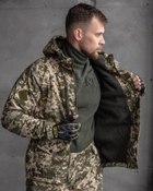 Тактический зимний теплый военный комплект RH-16 ( Куртка + Штаны ), Камуфляж: Пиксель ВСУ, Размер: M - изображение 5