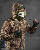 Тактический зимний теплый военный комплект PH-13 ( Куртка + Штаны ), Камуфляж: Пиксель, Размер: S - изображение 4