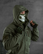 Тактичний зимовий теплий військовий комплект Mistx ( Куртка + Штани ), Камуфляж: Олива, Розмір: M - зображення 5