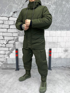 Тактичний зимовий теплий військовий комплект DuCut ( Куртка + Штани ), Камуфляж: Олива, Розмір: L - зображення 3