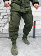 Тактичний зимовий теплий військовий комплект DuCut ( Куртка + Штани ), Камуфляж: Олива, Розмір: L - зображення 6