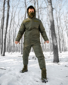 Тактичний зимовий теплий військовий комплект StormSnow ( Куртка + Штани ), Камуфляж: Олива, Розмір: L - зображення 4