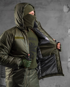 Тактичний зимовий теплий військовий комплект SnowStorm ( Куртка + Штани ), Камуфляж: Олива, Розмір: XL - зображення 5