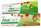 Pasta do zębów do profilaktyki i leczenie dziąseł AloeDent Children's Strawberry Flavour Triple Action Fluoride and SLS Free Toothpaste 50 ml (5029354005078) - obraz 1