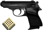 Стартовый шумовой пистолет Ekol Major Black + 20 холостых патронов (9 mm) - изображение 1