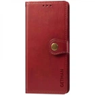 Шкіряний чохол-книжка GETMAN Gallant (PU) для Xiaomi Redmi Note 8T Червоний