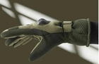 Зимние перчатки на флисе олива 30100 размер универсальный - изображение 4
