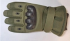 Зимние перчатки на флисе олива 30100 размер универсальный - изображение 6