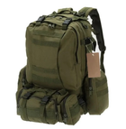 Тактичний похідний рюкзак на 56 л D3-GGL-401 Олива - зображення 5