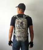 Тактический походный рюкзак на 25 л D3-GGL-106 Серый пиксель - изображение 7