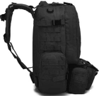 Тактический походный рюкзак на 56 л D3-GGL-404 Черный - изображение 4