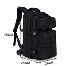 Тактический походный рюкзак на 35 л D3-GGL-204 Черный - изображение 4