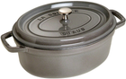 Каструля чавунна Staub La Cocotte овальна Сірий графіт 3.2 л (40500-276-0)