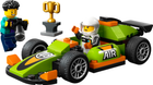 Zestaw klocków Lego City Zielony samochód wyścigowy 56 części (60399) - obraz 4