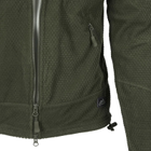 Куртка тактична Helikon-Tex Флісова на замку 2XL Олива ALPHA TACTICAL JACKET - GRID FLEECE 2XL Olive Green (BL-ALT-FG-02-B07-XXL) - зображення 7