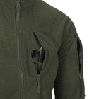 Куртка тактична Helikon-Tex Флісова на замку S Олива ALPHA TACTICAL JACKET - GRID FLEECE S Olive Green (BL-ALT-FG-02-B03-S) - зображення 8