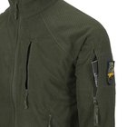 Куртка тактична Helikon-Tex Флісова на замку XL Олива ALPHA TACTICAL JACKET - GRID FLEECE XL Olive Green (BL-ALT-FG-02-B06-XL) - изображение 4