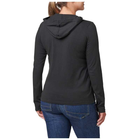 Жіноча футболка на довгий рукав Women's 5.11® Hooded Long Sleeve Tee 69278 Medium, Чорний - зображення 3