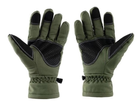 Водовідштовхувальні зимові вітрозахисні Softshell тактичні на флісі рукавички Оліва 9002-М - зображення 8