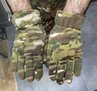 Перчатки зимние флисовые пальцевые, Мультикам, размер М/L, тактические Перчатки зимние - изображение 6