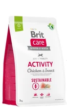 Корм для собак з підвищеною активністю Brit Care Dog Sustainable Activity з куркою та комахами