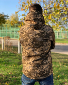 Куртка тактическая Soft Shell водонепроницаемая ММ-14 Пиксель 56 - изображение 4