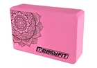 Йога блок EasyFit с узором Розовый