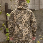 Куртка на флисе размер L Soft Shell Tactic Pixel Софтшелл пиксель водонепроницаемая - изображение 5