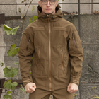Куртка на флісі M розмір Soft Shell Caiman Койот - зображення 2