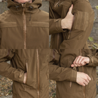 Куртка на флисе L размер Soft Shell Caiman Койот - изображение 9
