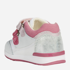 Buty sportowe dziecięce dla dziewczynki na rzepy Geox B840LA-08510-C0563 25 Biały/Różowy (8058279803978) - obraz 4