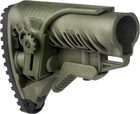Приклад FAB Defense GLR-16 CP з регульованою щокою для AK AR15 зелений - зображення 2