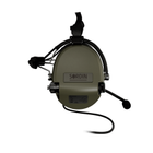 Активні навушники Sordin Supreme MIL CC з Мікрофоном Neckband Зелений - зображення 4