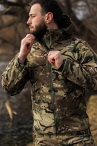Костюм мужской Undolini Soft Shell Мультикам Демисезонный 48 UND брюки куртка с капюшоном на замке с водонепроницаемого и ветронепродуваемого материала - изображение 8