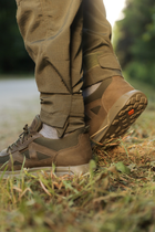 Кросівки Ягуар чоловічі літні повсякденні UND з натуральної шкіри вставками з дихаючої 3D сітки зносостійкі з посиленим носком і п'ятою Підошва прошита Energy Олива 40 р. - зображення 4