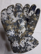Водовідштовхувальні захисні вітрозахисні Softshell на флісі зимові рукавички Піксель 9004-L - зображення 7
