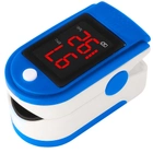 Пульс-оксиметром (LED Pulse oximeter) Mediclin + батарейки Синій - зображення 2
