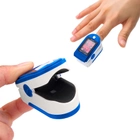 Пульс-оксиметром (LED Pulse oximeter) Mediclin + батарейки Синій - зображення 3