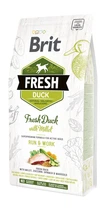 Сухий корм Brit Fresh Active Run&Work для активних дорослих собак з качкою і пшоном