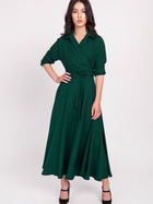 Плаття на запах міді жіноче Lanti Suk172 38 Зелене (5904252711859) - зображення 1