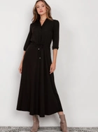 Плаття максі жіноче Lanti SUK205 38 Чорне (5904252721513) - зображення 3