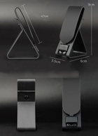 Кріплення тримач для активних навушників на пояс (чорний) - зображення 9