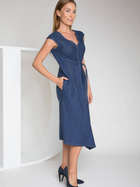 Плаття міді жіноче Deni Cler Milano W-Dc-3275-0M-G7-56-1 40 Синє (3300000736013) - зображення 4